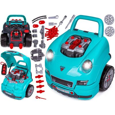 Lean Toys NIEBIESKI ZESTAW MECHANIKA,WARSZTAT Lean Toys NIEBIESKI ZESTAW MECHANIKA,WARSZTAT