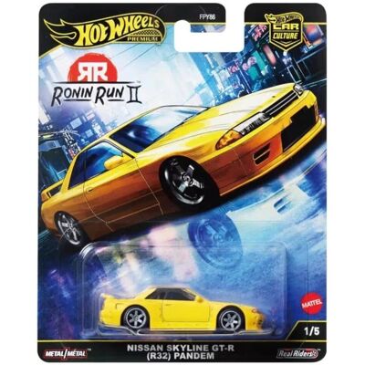 Nissan Skyline Gt-R R32 Pandem Yellow - Ronin Run Ii - Hot Wheels Premium 1:64 Nissan Skyline Gt-R R32 Pandem Yellow - Ronin Run Ii - Hot Wheels Premium 1:64