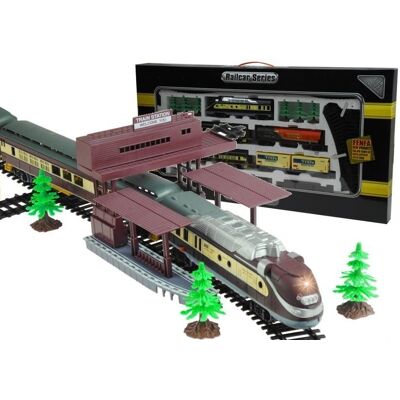 Lean Toys Ogromna Kolejka Fenfa 5 Lokomotywa Wagonów Rozjazdy Lean Toys Ogromna Kolejka Fenfa 5 Lokomotywa Wagonów Rozjazdy