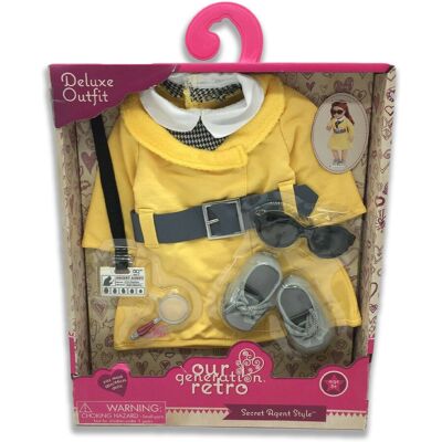 Battat Our Generation Deluxe Outfit – Zestaw „Secret Agent Style” dla lalki 46-48 cm Battat Our Generation Deluxe Outfit – Zestaw „Secret Agent Style” dla lalki 46-48 cm