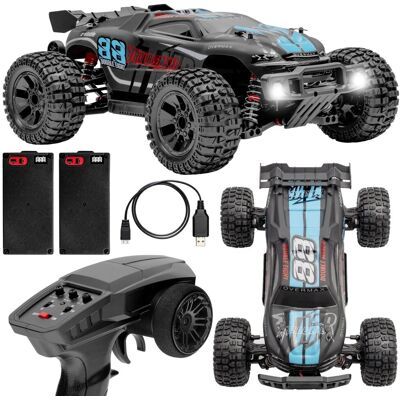 OVERMAX X-Stable Monster Truck RC 4x4 35km/h 2x Akumulator Metalowy Napęd LED Skala 1:10 Czerwony OVERMAX X-Stable Monster Truck RC 4x4 35km/h 2x Akumulator Metalowy Napęd LED Skala 1:10 Czerwony