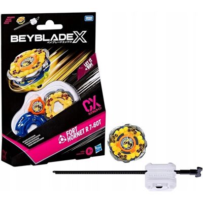 Pakiet startowy Beyblade X Fort Hornet R 7-60T CX bączek i wyrzutnia, Hasbro Pakiet startowy Beyblade X Fort Hornet R 7-60T CX bączek i wyrzutnia, Hasbro