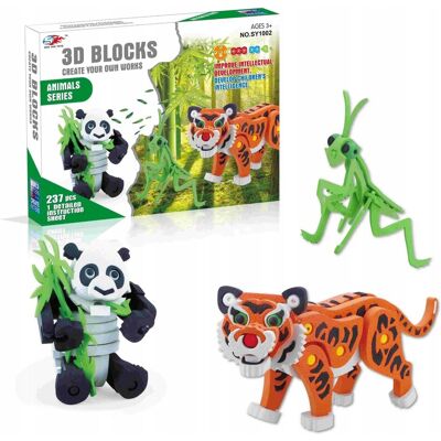 Midex Panda Tygrys Modliszka Zestaw Klocków Piankowych Midex Panda Tygrys Modliszka Zestaw Klocków Piankowych