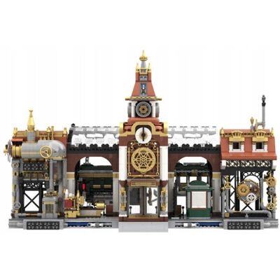 Pan i Pani Gadżet PANTASY Klocki 85007 Steampunk Train Station Stacja Kolejowa zestaw klocków Pan i Pani Gadżet PANTASY Klocki 85007 Steampunk Train Station Stacja Kolejowa zestaw klocków