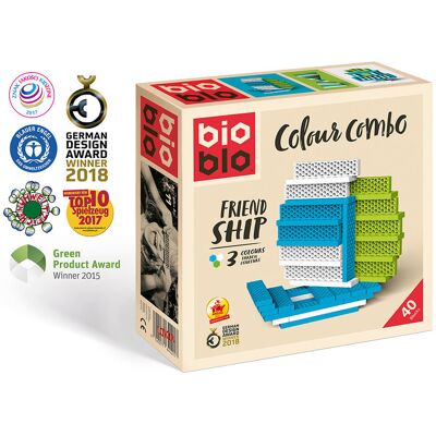 Bioblo - Klocki Przyjaźni - 40 Sztuk - Ekologiczna Zabawka Konstrukcyjna Bioblo - Klocki Przyjaźni - 40 Sztuk - Ekologiczna Zabawka Konstrukcyjna