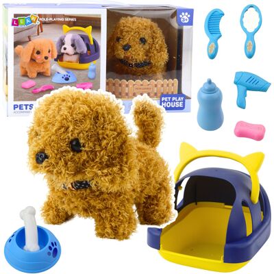 Lean Toys Pies Pudel Interaktywny Pluszowy Chodzi Szczeka Transporter Akcesoria Lean Toys Pies Pudel Interaktywny Pluszowy Chodzi Szczeka Transporter Akcesoria