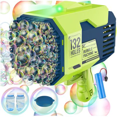 Stator Pistolet do Baniek Mydlanych, Bazuka 2x Płyn, Zabawka dla Dzieci Z937Z Stator Pistolet do Baniek Mydlanych, Bazuka 2x Płyn, Zabawka dla Dzieci Z937Z