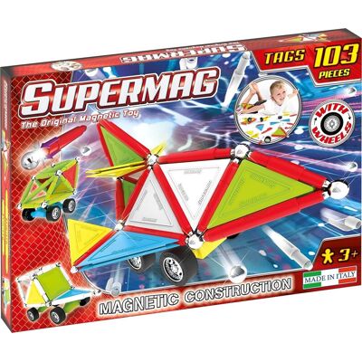 Tachan Tags Wheels 103 Elementy - Edukacyjna Zabawka Tachan Tags Wheels 103 Elementy - Edukacyjna Zabawka