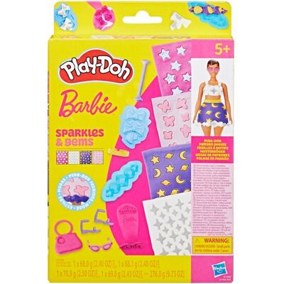 Play-Doh Ciastolina Barbie Zestaw uzupełniający Błyskotki Hasbro G1364 Play-Doh Ciastolina Barbie Zestaw uzupełniający Błyskotki Hasbro G1364