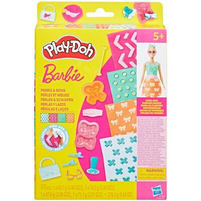 Play-Doh Ciastolina Barbie Zestaw uzupełniający Perły Kokardki Hasbro G1365 Play-Doh Ciastolina Barbie Zestaw uzupełniający Perły Kokardki Hasbro G1365