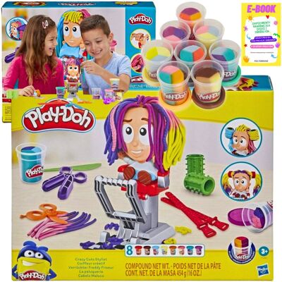 Hasbro Play Doh Ciastolina Zestaw Prezent Dla Dziecka - Szalony Fryzjer + Akcesoria + 8 Tub + Ebook Xxl Hasbro Play Doh Ciastolina Zestaw Prezent Dla Dziecka - Szalony Fryzjer + Akcesoria + 8 Tub + Ebook Xxl