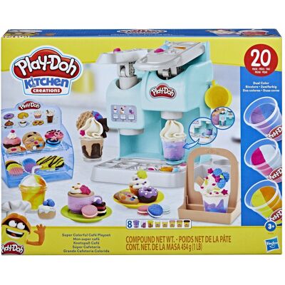 Hasbro Play-Doh Ciastolina Zestaw Superkolorowa kawiarnia F5836 Hasbro Play-Doh Ciastolina Zestaw Superkolorowa kawiarnia F5836
