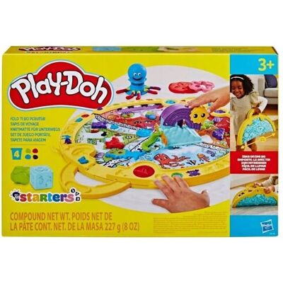 Hasbro Play-Doh Zestaw Startowy Składana Mata Przenośna Ciastolina Akcesoria Hasbro Play-Doh Zestaw Startowy Składana Mata Przenośna Ciastolina Akcesoria