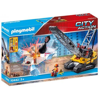 Playmobil koparka linowa z elementem konstrukcyjnymi, zestaw Playmobil koparka linowa z elementem konstrukcyjnymi, zestaw