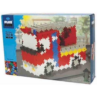 PlusPlus Plus-Plus, klocki konstrukcyjne Mini Basic Wóz strażacki, 760 el. PlusPlus Plus-Plus, klocki konstrukcyjne Mini Basic Wóz strażacki, 760 el.