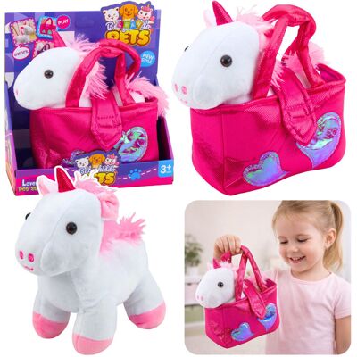 Lean Toys Pluszowa Maskotka Przytulanka Jednorożec W Torebce Biały 25cm Lean Toys Pluszowa Maskotka Przytulanka Jednorożec W Torebce Biały 25cm