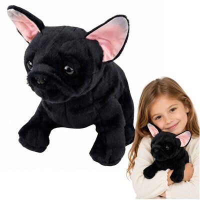 Pluszowa Maskotka Przytulanka Piesek Buldog Francuski Czarny 22 Cm Lean Toys Pluszowa Maskotka Przytulanka Piesek Buldog Francuski Czarny 22 Cm Lean Toys