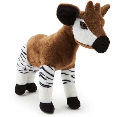 Inna producent Pluszowe zabawki Okapi (35cm) - Unikalna, miękka zabawka Safari, Ekologiczna, urocza dla ciekawych dzieci, wykonana z materiału z recyklingu Inna producent Pluszowe zabawki Okapi (35cm) - Unikalna, miękka zabawka Safari, Ekologiczna, urocza dla ciekawych dzieci, wykonana z materiału z recyklingu
