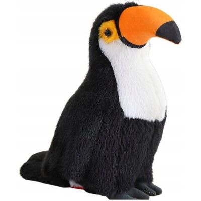 Lean Toys Pluszowy Ptak Tukan Pluszak Maskotka Przytulanka Biały 35cm Lean Toys Pluszowy Ptak Tukan Pluszak Maskotka Przytulanka Biały 35cm