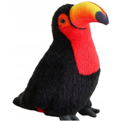 Lean Toys Pluszowy Ptak Tukan Pluszak Maskotka Przytulanka Czerwony 35cm Lean Toys Pluszowy Ptak Tukan Pluszak Maskotka Przytulanka Czerwony 35cm