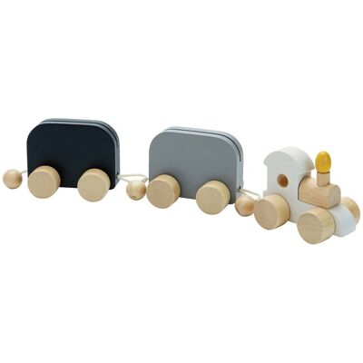 PlanToys Urodzinowy Pociąg - Naturalne Drewno - 1 Lokomotywa, 2 Wagony - Zabawny Pociąg PlanToys Urodzinowy Pociąg - Naturalne Drewno - 1 Lokomotywa, 2 Wagony - Zabawny Pociąg