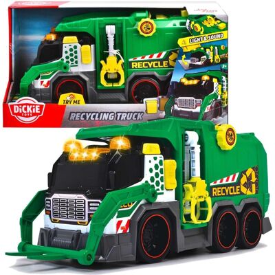 Dickie Toys Samochód do recyklingu - Zabawka - Żółty/Zielony Dickie Toys Samochód do recyklingu - Zabawka - Żółty/Zielony