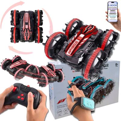 Pltb POJAZD KASKADERSKI 2w1 AUTO RC 4x4 STEROWANE GESTAMI OBROTY 360° JAZDA TERENOWA I NA WODZIE Prezent Dla Wnuczka Syna Chłopca + EBOOK-2 Pltb POJAZD KASKADERSKI 2w1 AUTO RC 4x4 STEROWANE GESTAMI OBROTY 360° JAZDA TERENOWA I NA WODZIE Prezent Dla Wnuczka Syna Chłopca + EBOOK-2