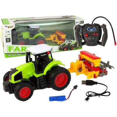 Import LEANToys Pojazd Rolniczy Traktor Z Prasą R/C 1:16 Zielony Import LEANToys Pojazd Rolniczy Traktor Z Prasą R/C 1:16 Zielony
