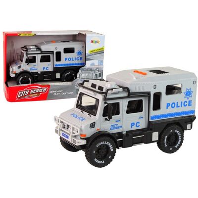 Import LEANToys Pojazd Terenowy Policja Siwy Otwierane Drzwi Dźwięk Światła Import LEANToys Pojazd Terenowy Policja Siwy Otwierane Drzwi Dźwięk Światła