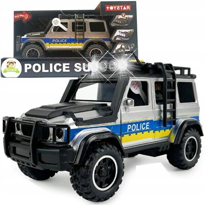 MEGADIDI policyjny SUV samochód z napędem, światła, dźwięki POLICJA OTWIERANE DRZWI MEGADIDI policyjny SUV samochód z napędem, światła, dźwięki POLICJA OTWIERANE DRZWI