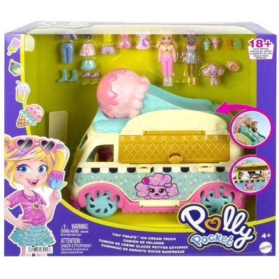 Mattel - HHX77 - Polly Pocket - Mobilna lodziarnia - Playset Mattel - HHX77 - Polly Pocket - Mobilna lodziarnia - Playset