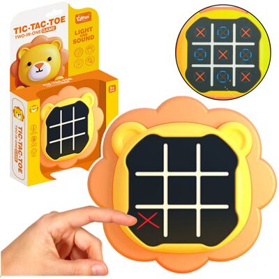 Lean Toys Pomarańczowy Lew Gra 3W1 Kółko I Krzyżyk Lean Toys Pomarańczowy Lew Gra 3W1 Kółko I Krzyżyk