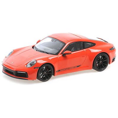 Minichamps - Porsche 911 Carrera 4S 2019 - 1/18 - Pomarańczowy - Modell auta Minichamps - Porsche 911 Carrera 4S 2019 - 1/18 - Pomarańczowy - Modell auta