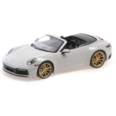 Porsche 911 Carrera 4S Cabriolet 2019 Grey 1:18 Minichamps Porsche 911 Carrera 4S Cabriolet 2019 Grey 1:18 Minichamps