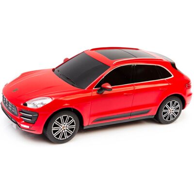 Porsche Macan Turbo skala 1:24 Rastar 71800 samochód sterowany czerwony Porsche Macan Turbo skala 1:24 Rastar 71800 samochód sterowany czerwony