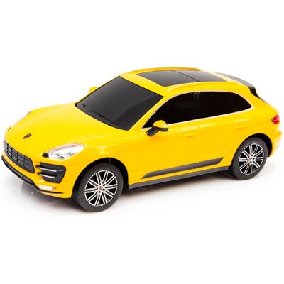 Porsche Macan Turbo skala 1:24 Rastar 71800 samochód sterowany żółty Porsche Macan Turbo skala 1:24 Rastar 71800 samochód sterowany żółty