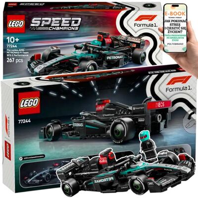 PREZENT DLA DZIECKA LEGO® F1 Mercedes-AMG W15 77244 Zbuduj Bolid Formuły 1 Dla Chłopca Syna + EBOOK-1 PREZENT DLA DZIECKA LEGO® F1 Mercedes-AMG W15 77244 Zbuduj Bolid Formuły 1 Dla Chłopca Syna + EBOOK-1