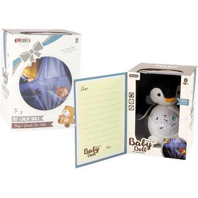 Lean Toys Przytulanka Pingwin Pluszowy Na Sen Usypiacz Światła Dźwięki Tryb Dzienny Nocny Lean Toys Przytulanka Pingwin Pluszowy Na Sen Usypiacz Światła Dźwięki Tryb Dzienny Nocny