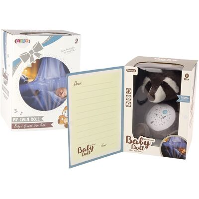 Lean Toys Przytulanka Szop Pluszowy Na Sen Usypiacz Światła Dźwięki Tryb Dzienny Nocny Lean Toys Przytulanka Szop Pluszowy Na Sen Usypiacz Światła Dźwięki Tryb Dzienny Nocny
