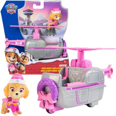 Spin Master Psi Patrol Zestaw Świąteczny Pojazd Helikopter Sky z Figurką Pieska 20153733 Spin Master Psi Patrol Zestaw Świąteczny Pojazd Helikopter Sky z Figurką Pieska 20153733