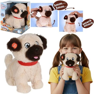 TM TOYS Puppy Luv Junior COOKIE - INTERAKTYWNY piesek Mops, pluszowy szczeniak, zabawka dla dzieci, DŹWIĘKI 2+ TM TOYS Puppy Luv Junior COOKIE - INTERAKTYWNY piesek Mops, pluszowy szczeniak, zabawka dla dzieci, DŹWIĘKI 2+