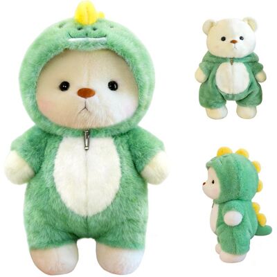 Inny producent QingWing Pluszowy miś pluszowy, 30 cm, uroczy miś z wyjmowaną odzieżą z dinozaurami, miś bożonarodzeniowy, miękki miś, lalka, na urodziny i Boże Nar.. Inny producent QingWing Pluszowy miś pluszowy, 30 cm, uroczy miś z wyjmowaną odzieżą z dinozaurami, miś bożonarodzeniowy, miękki miś, lalka, na urodziny i Boże Nar..