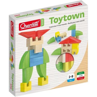Quercetti, drewniane klocki Toytown Quercetti, drewniane klocki Toytown