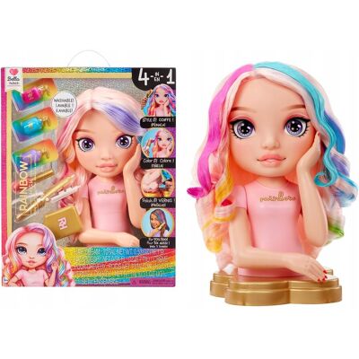 inna (Inny) Rainbow High Bella 13” Styling Head 4 w 1 zestaw do zabawy z zmywalnymi k inna (Inny) Rainbow High Bella 13” Styling Head 4 w 1 zestaw do zabawy z zmywalnymi k