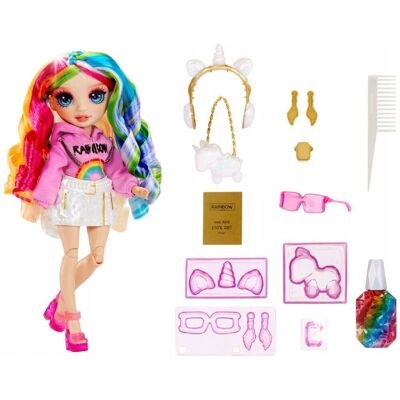 MGA RAINBOW HIGH CREATIVE CRYSTALS LALKA AMAYA RAINE + AKCESORIA KRYSZTAŁOWE 8+ MGA RAINBOW HIGH CREATIVE CRYSTALS LALKA AMAYA RAINE + AKCESORIA KRYSZTAŁOWE 8+