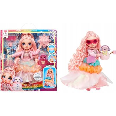 inna (Inny) Rainbow High Winter Wonderland Bella - różowa 11” modna lalka z magiczn inna (Inny) Rainbow High Winter Wonderland Bella - różowa 11” modna lalka z magiczn