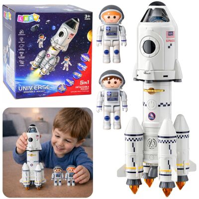 Lean Toys Rakieta Kosmiczna 5w1 Edukacyjna dla Dzieci Astronauci Światła Dźwięki Interaktywna Zabawka Kosmos Lean Toys Rakieta Kosmiczna 5w1 Edukacyjna dla Dzieci Astronauci Światła Dźwięki Interaktywna Zabawka Kosmos