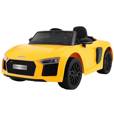Ramiz, pojazd na akumulator AUDI R8 Spyder RS EVA 2.4G, żółty Ramiz, pojazd na akumulator AUDI R8 Spyder RS EVA 2.4G, żółty