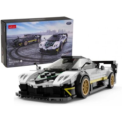 RASTAR PAGANI ZONDA R BIAŁY KLOCKI 1:28 NOWY ZESTAW DO SKŁADANIA 387szt RASTAR PAGANI ZONDA R BIAŁY KLOCKI 1:28 NOWY ZESTAW DO SKŁADANIA 387szt