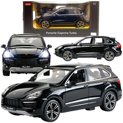 Rastar - Porsche Cayenne Turbo 1:14 - Czarny/Biały/Żółty - RC car Rastar - Porsche Cayenne Turbo 1:14 - Czarny/Biały/Żółty - RC car